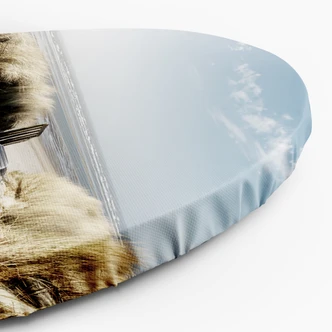 Immagine su tela rotonda Dune di spiaggia marina 