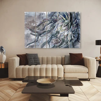 Leinwandbild 5 teilig, Blume der Königin der Nacht 