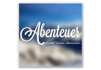 Wandbild Abenteuer findet man draußen (2-teilig) 