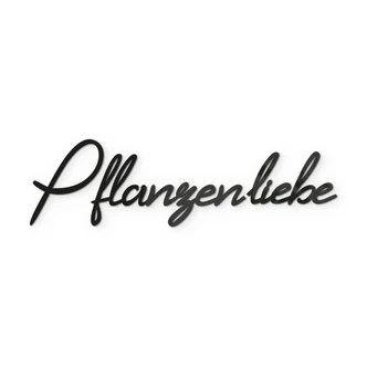 3D Schriftzug Pflanzenliebe - Acrylbuchstaben 3D Schriftzug Pflanzenliebe - Acrylbuchstaben