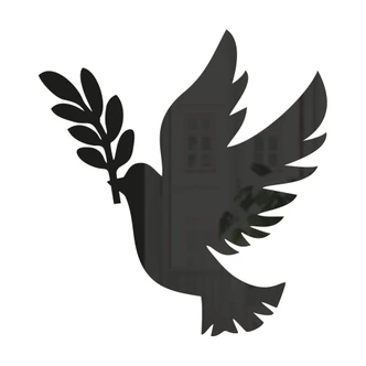 Wanddecoratie Vredesduif 