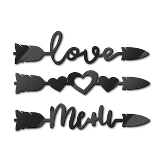 Acrylglas Pijlen Love 