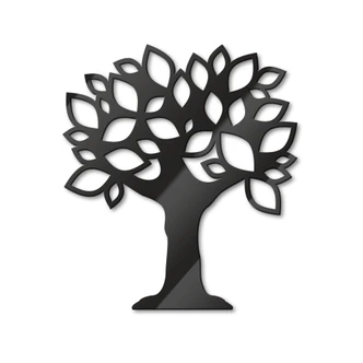 Acryldecoratie Boom met Blaadjes 