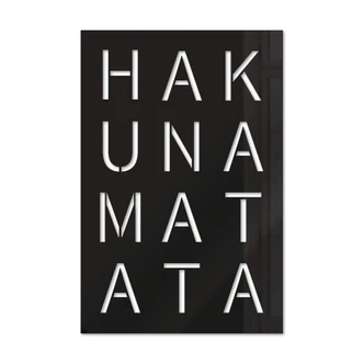 Wanddecoratie Plexiglas Hakuna Matata 