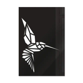 Wanddecoratie Origami Kolibrie 