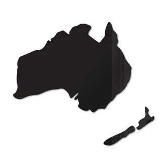 Wanddecoratie Kaart Australie & Nieuw Zeeland 