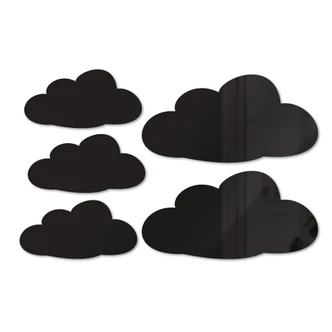 Wanddecoratie Wolken (5-delige set) 