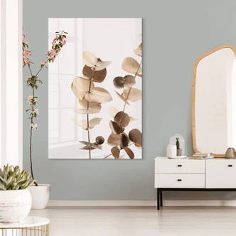 Tableau sur verre acrylique 1X Studio - Eucalyptus doré 