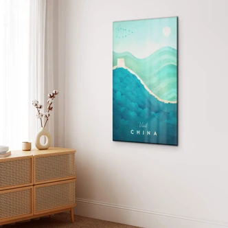 Tableau en verre acrylique Rivers - Chine 