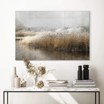 Tableau sur verre acrylique Talen - Matin hivernal 