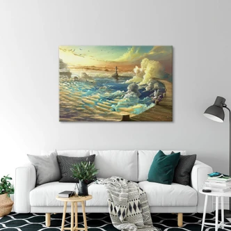 Acrylic print aerroscape - On the shore of the sky 