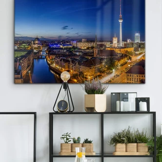 Tableau en verre acrylique Berlin Panorama 