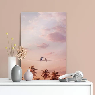 Acrylglas Loose - Hummingbirds in Love 