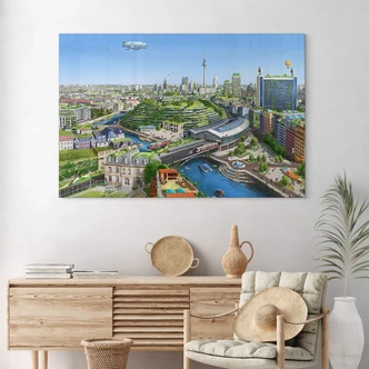 Acrylic print aerroscape - Berlin Solarpunk 