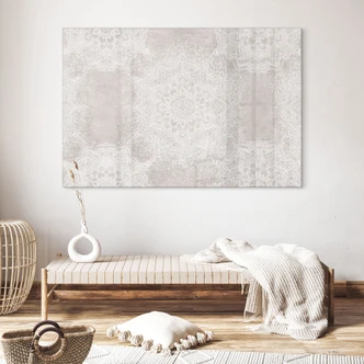 Acrylglasbild Sanftes Mandala auf Grau-Beige - Bloomery Decor Acrylglasbild Sanftes Mandala auf Grau-Beige - Bloomery Decor