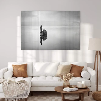 Tableau sur verre acrylique Digalakis - Oiseau aquatique élégant 