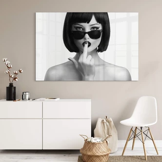 Acrylglasbild Drake - Stilvolle Provokation 