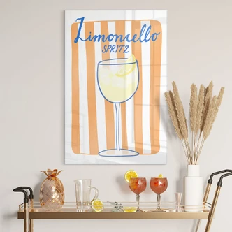 Tableau sur verre acrylique Limoncello Spritz - Fritsch 
