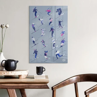 Acrylglasbild Skifahren im Winter - Harrison 