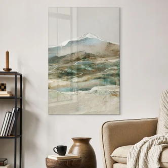 Tableau sur verre acrylique Montagnes abstraites - Hobday 