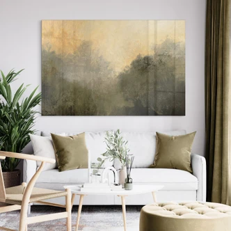 Acrylic print Hidden light in the morning mist - Hobday 
