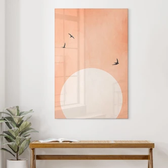 Akrylbillede Abrikos solnedgang - Kubistika Akrylbillede Abrikos solnedgang - Kubistika