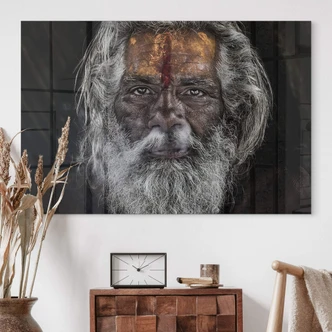 Akrylbillede Kuesta - Spiritualitet hos en sadhu i Indien 