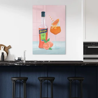 Tableau sur verre acrylique Aperol - Lizde 