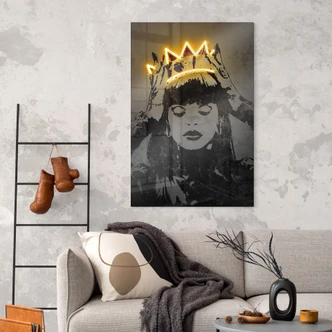 Tableau en verre acrylique Rihanna - Mielu 