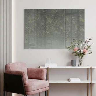 Acrylglasbild Farn im Nebelwald in Grün - Ms Tiff Acrylglasbild Farn im Nebelwald in Grün - Ms Tiff