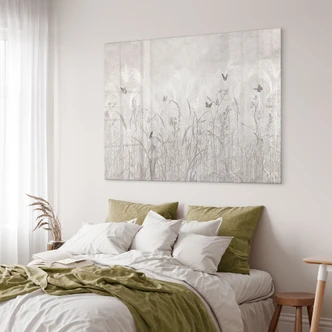 Acrylglas, wilde bloemenweide met vlinders in Scandinavisch design - Ms Tiff 
