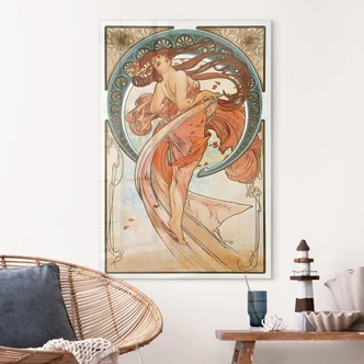 Acrylglas Mucha - Four Arts: De dans 
