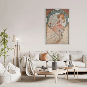 Acrylglas Mucha - Four Arts: Schilderen 