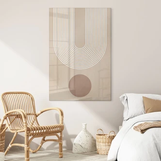 Acrylglasbild Abstrakte Geometrie in Balance - Ristova 