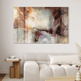 Acrylglas Gouden sporen in het mistige licht - Schmucker 