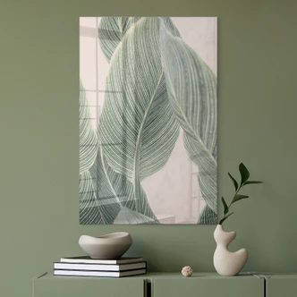 Tableau en verre acrylique Plante Calathéa - Sisi & Seb 