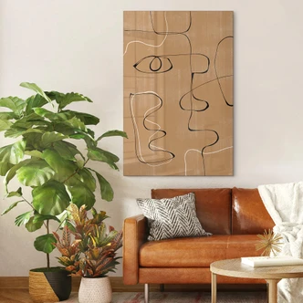 Acrylic print The Miuus Studio - Abstract face 
