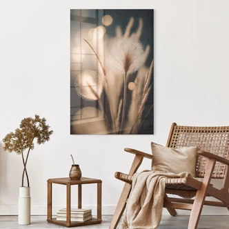 Acrylglasbild Boho Gräser im goldenen Licht - Treechild Acrylglasbild Boho Gräser im goldenen Licht - Treechild