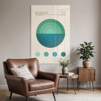 Acrylglasbild Bauhaus Mavi Daire - Tunaboylu 