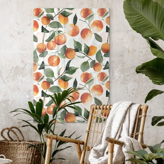Tableau sur verre acrylique Mandarines fruitées - UN Designs 