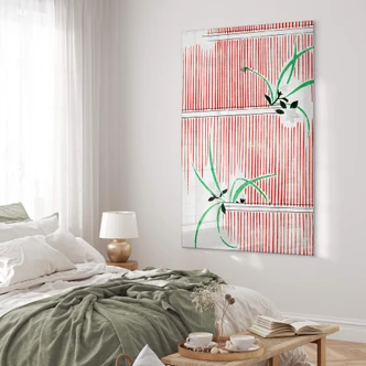 Tableau sur verre acrylique Watanabe Seitei - Morning glory 