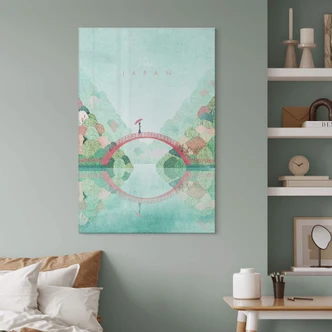 Tableau sur verre acrylique Le Japon au Printemps 