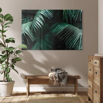 Tableau sur verre acrylique Botanique tropicale 