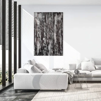 Tableau sur verre acrylique Zamart - Lignes abstraites 