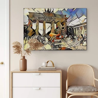 Stampa su vetro acrilico Zamart - Kandinsky incontra Berlino 