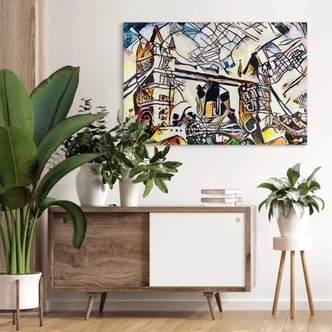 Acrylglasbild Zamart - Kandinsky trifft London Acrylglasbild Zamart - Kandinsky trifft London