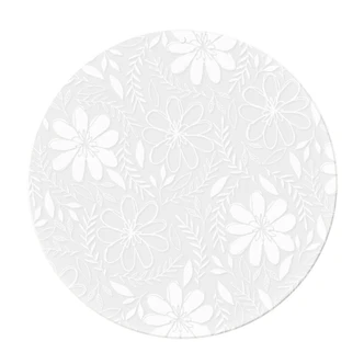 Acrylglasbild, Fensterbild zum Aufhängen Florales Blumenmuster - Rund 