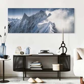 Tableau en verre acrylique Sommet du Mont Blanc - Nienartowicz - Panorama 