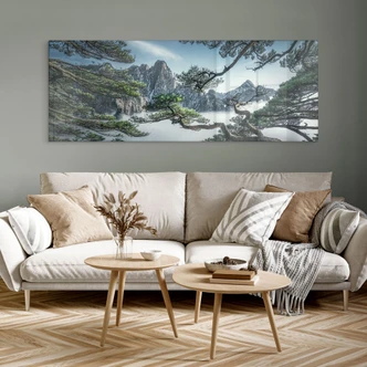 Tableau acrylique Forêt de pins des monts Huang Shan - NingYun Ye - Panorama 