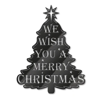 Acryldecoratie We wish you a merry christmas 